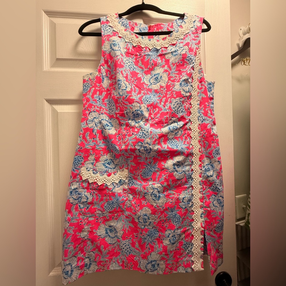 Lilly Pulitzer Pink and Blue Floral Romper